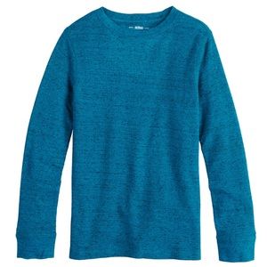 urban pipeline Boys Thermal Waffle Knit Tee Shirt